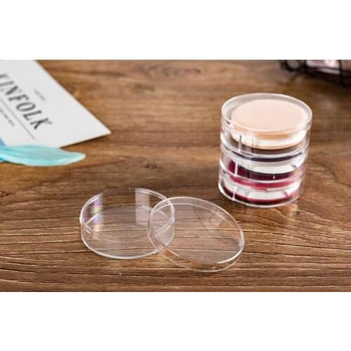 200pcs 60*18mm Transparent Empty Plastic Storage Boxes Nail Art Tip Glitter Pot Box Rhinestone Bead Empty