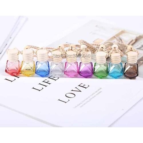 Empty glass Bottles Containers Vials car pendant bottle essential oil bottles Perfume bottle F478