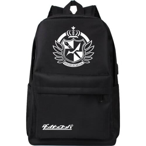 Anime Cartoon Danganronpa: Trigger Happy Havoc monokuma Student Backpacks
