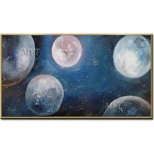 Globular Painting Like The Stars Of The Universe High Quality Handpainted Wall Art Home Decor Picture Modern On Canvas Beautiful