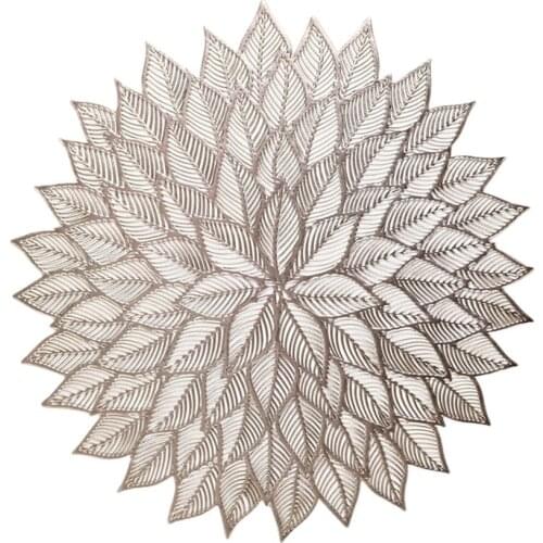 Modern Multicolor Round Embroidery Table Place Mat Christmas Pad Cloth Placemat Cup Mug Tea Coaster Coffee Daily Kitchen Dinnerw