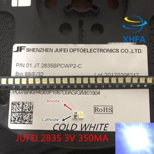 JUFEI LED Backlight 1210 3528 2835 1W 3V 84LM Cool white LCD Backlight for TV TV Application 01.JT.2835BPW1-C 50PCS