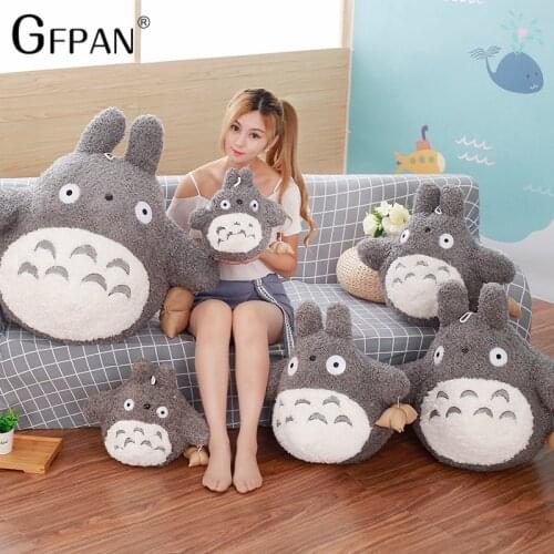 20-70cm Big Size Funny Totoro Plush Toys Famous Cartoon Totoro Soft Plush Stuffed Animal Cushion Doll Creative Gift For Children