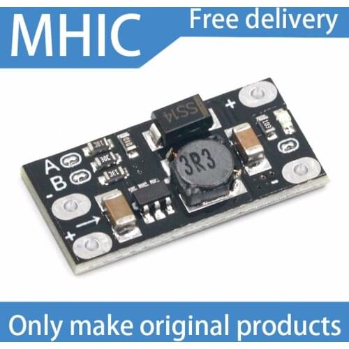 10PCS/LOT mini DC-DC boost module 3.7V to 12V support 5V/8V/9V/12V output lithium battery boost