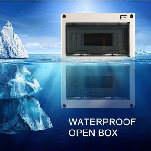 24 Way Plastic Electrical Distribution Box Waterproof MCB Box Enclosure Box Junction Box HT Series