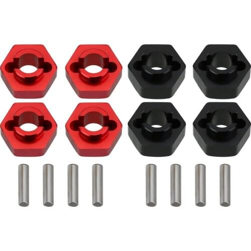 4PCS Aluminum Brass 7MM Wheel Hex Adapter for 1/24 RC Crawler SCX24 AXI90081 AXI00002 AXI00001 AXI00004 Accessories