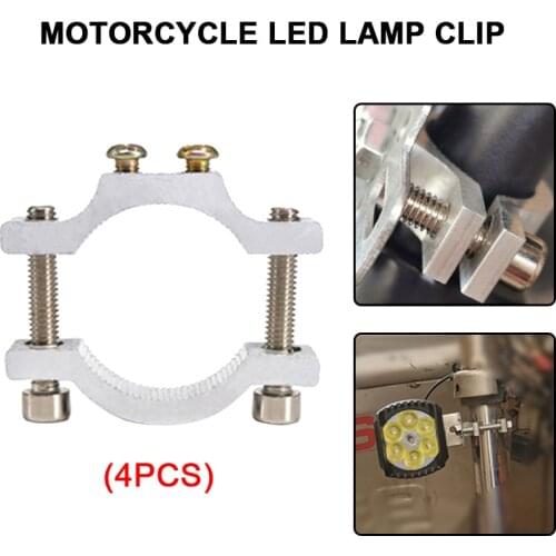 4pcs Motorcycle HeadLight Spotlight Mount Fixed Motorcycle Lamp Accessories Electric car LED lamp aluminum fixture Fixed