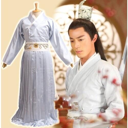 4 designs 2015 Newest TV Play Journey of the Flower Hua Qian Gu Actor Bai ZiHua Same Design Fairy Cosplay Mens Costume