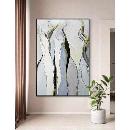Pure hand draw abstract painting still life wallpaper canvas painting printing sitting room adornment contemporary household pos