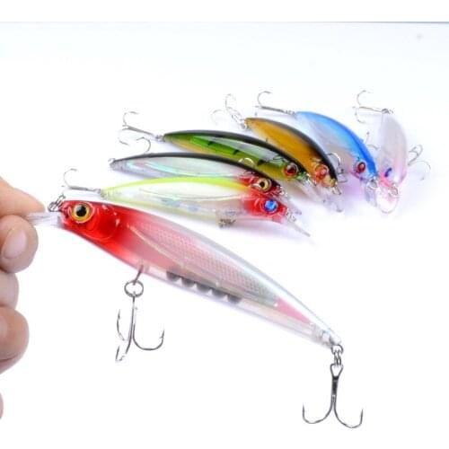 Free Shipping 11cm 13.4g Fishing Lure Artificial Minnow Hard Bait Bauble Chatterbait ALLWater Wobbler Popper YU037