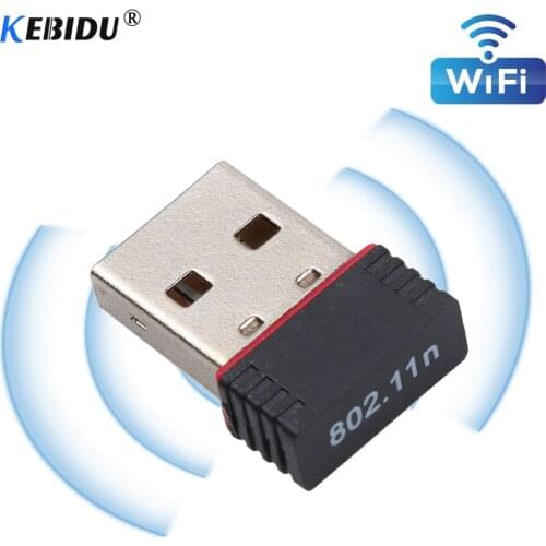 Kebidu 150Mbps USB 2.4Ghz Wireless Adapter WiFi Network Lan Card Dongle 802.11n/b/g 150M Ethernet for Computer PC Laptop RTL8188