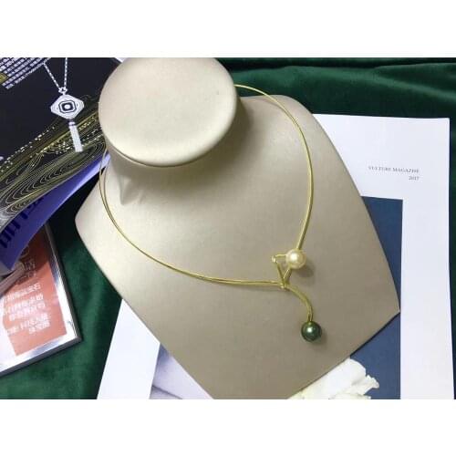 TWO PEARL 925 Sterling Silver Necklace Chain Mountings Necklace Findings Jewelry Parts Fittings Accessories for Pearls Beads