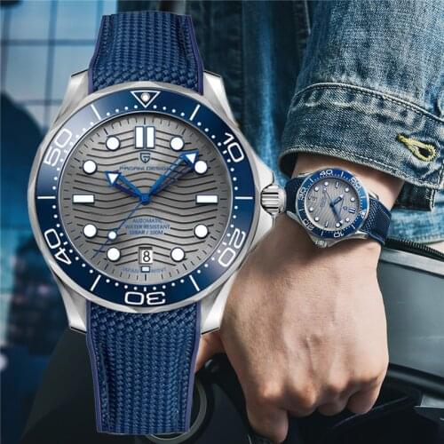 PAGANI DESIGN Top Brand Mens Mechanical Watches Luxury Sapphire Automatic watch for men NH35 Dive clock man Reloj Hombre 2021