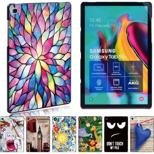 Case for Samsung Galaxy Tab A A6/ Tab E/Tab S5E - New Anti -cratch Old Image Printing Slim Tablet Case + Free Stylus
