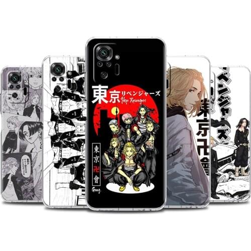 Tokyo Revengers Soft Clear Case For Xiaomi Redmi Note 10 9 8 Pro 9S 10S 8T 9A 9C K40 7 9T 8A Shockproof Silicone Phone Cover Sac