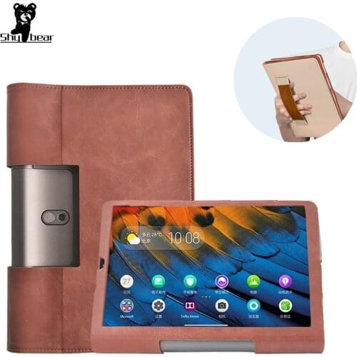 PU Leather Case for Lenovo Yoga Tab 5 YT-X705F Cover Case for Lenovo Yoga Tab 5 10.1 inch with Hand Holder Tablet funda capa
