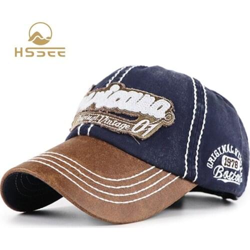 HSSEE fashion retro adult / child baseball cap high quality cotton breathable comfortable unisex hat official authentic hats