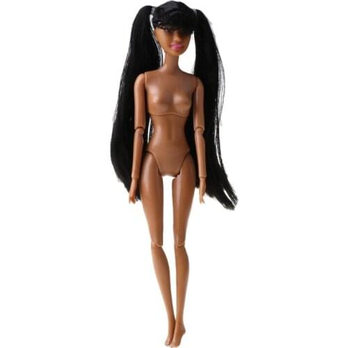 D7WF Toy African doll American Doll Accessories Body Joints Can Change Head Foot Move African Black Girl Gift Pretend Toy Bab