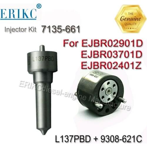 7135-661 33801-4x800 33801-4x810 Diesel Injector Repair Kit ( L137PBD + 9308-621C ) for Injection Nozzle 33801-4X800 33801-4X810