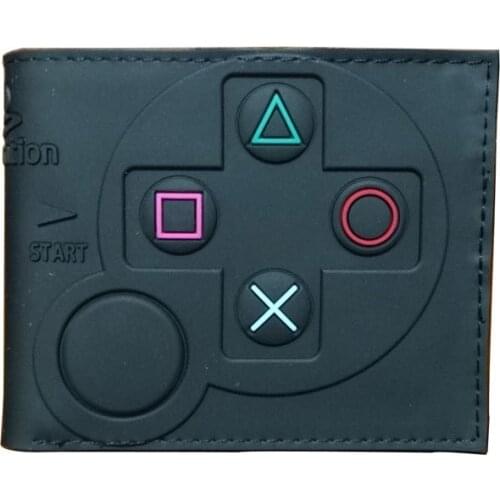 10Pcs/Lot Gamepad Playstation Wallet pVC Wallet Double Discount Student Short Wallet Fashion Trend Mens Multi-card Wallet