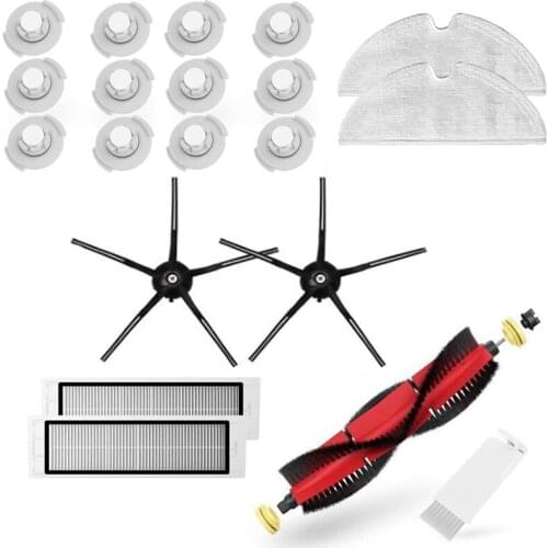 Washable Filter, Brush, Mop for Roborock S50 S51 S55 S6 S5 Max Robot Vacuum Cleaner Parts Accessories