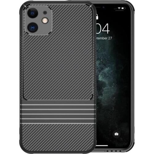 TPU Soft Shockproof Cell Phone Rear Case Anti-fingerprint Easy to Install Protective Cover for iPhone 11 Pro Max