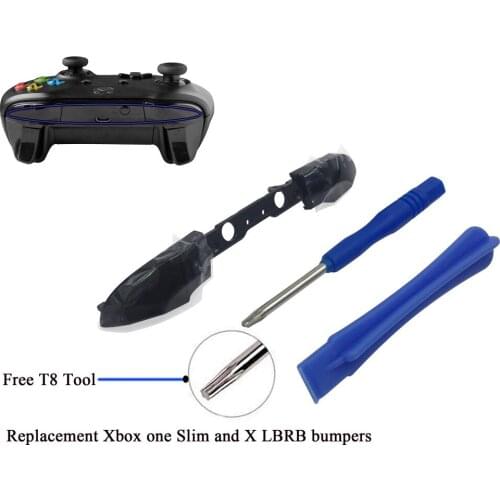 New Original LB RB Trigger Bumpers Buttons Repair Parts with T8 Tool for Xbox One S Slim & Xbox One X Controller
