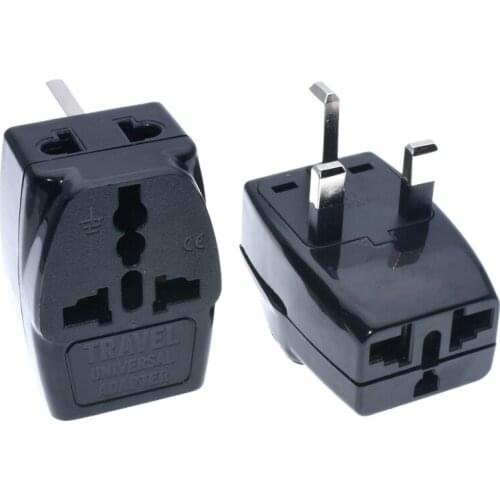 Wholesale factory outlet UK type G to universal EU/US/UK/AU conversion plug 3in1 AC250V13A England travel charge power plug