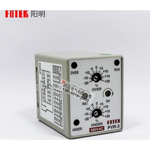FOTEK Taiwan Yangming PVR-3-380V controller under reverse phase and low overvoltage protector original authentic