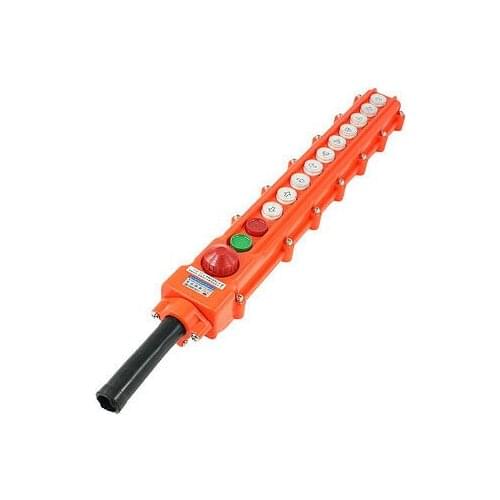 Hoist Crane Pendant 10 Way Pushbutton Switch Up Down Rain Proof Button COB65BH