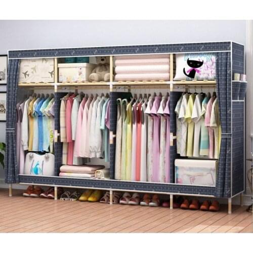 Latest wooden wardrobe length 210cm