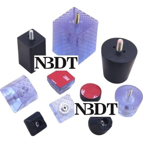 Clear Black Anti-slip Skid Scratch Prevent Plastic Pad Round Square Adhesive Furniture Chair Leg Feet Table Wood Floor Protector