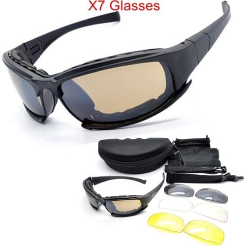 Army Goggles Sunglasses Men Military Sun glasses 4 Lens Kit For Mens War Game Tactical Cycling Glasses Outdoor