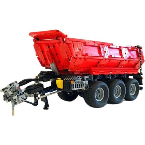 High-Tech MOC Building Block Bricks 42054 Tractor fit for Trailer MOC-8830 Self Dumping Trailer assembly Toy boy birthday gift