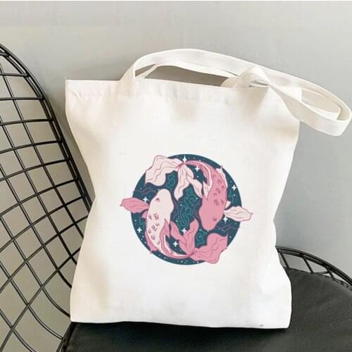Vaporwave shopping bag reusable handbag bolso tote recycle bag shopper bag net fabric bolsa compra grab
