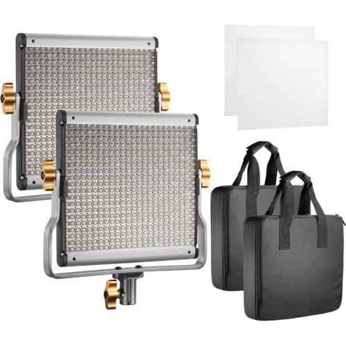 Neewer Dimmable Bi-color LED with U Bracket Professional Video Light for Studio, YouTube Outdoor Video Photography Lighting Kit