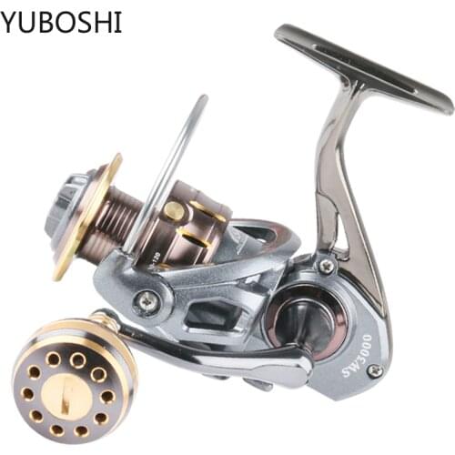 YUBSOHI New Full Metal Spinning Reel SW2000-7000 Jigging Reel Popping Reel Sea Fishing Reel 5.0:1/4.7:1 Gear Ratio