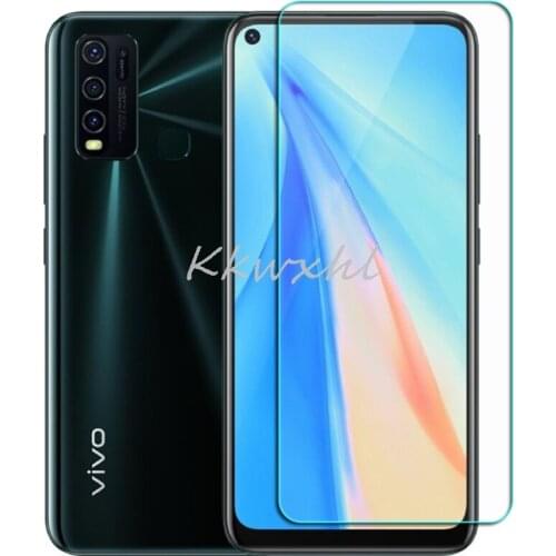 For Vivo Y30 6.47" Glass Screen Protective Tempered Glass FOR Vivo Y50 6.53INCH Protector Cover Film