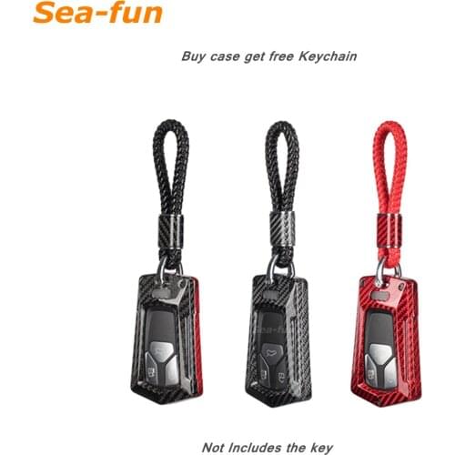 100% Carbon Fiber Key Protector Case Cover For Audi New A3 A4 A6 A7 A8 Q3 Q5 Q7 TT Keychain Mens Womens Car Key Fob Case