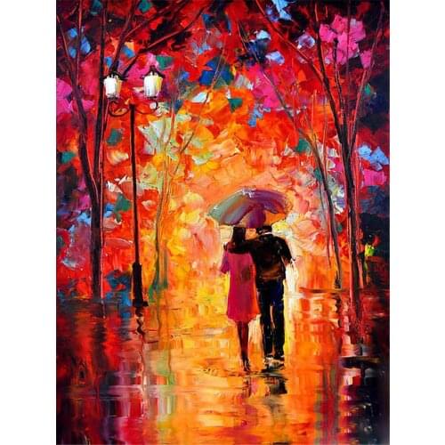 Woman Umbrella DIY Embroidery Cross Stitch 11CT Kits Craft Needlework Set Printed Canvas Cotton Thread Home Decoration Sell