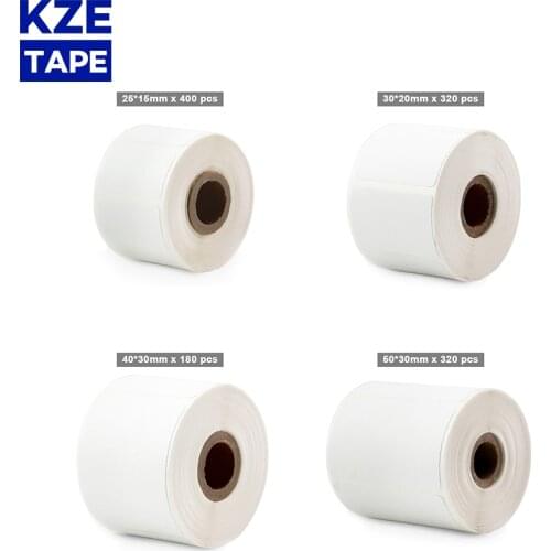 1Rolls White Thermal Label Roll Multi-size New Typeable Washi Tape thermal label paper for EQ11 mini thermal label printer
