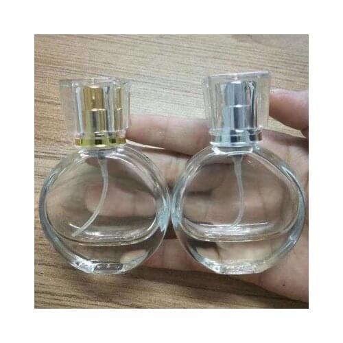 10Pcs 25ml Crystal Perfume Bottle Mini Portable Travel Filling Perfume Spraying Empty Bottle Anodized Aluminum Spraying Pump
