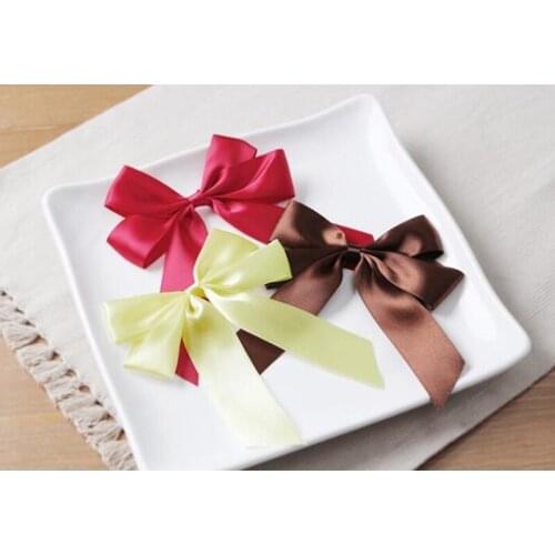 50pcs Bow Ribbon for Gift Flower Bowknot Gift Packing DIY Party Wedding Car Room Decoration