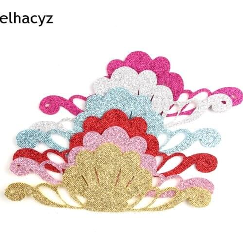 6pcs Summer/Spring Mermaid Kids Beach Glitter Shell Ribbon Headband Photo Pro DIY Women Girl Tied Hair Accessories Headwear