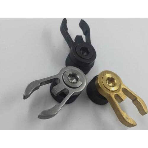 Folding bicycle parts for bompton head tube fixing buckle titanium crab claw catcher brompton ultarlight titanium parts