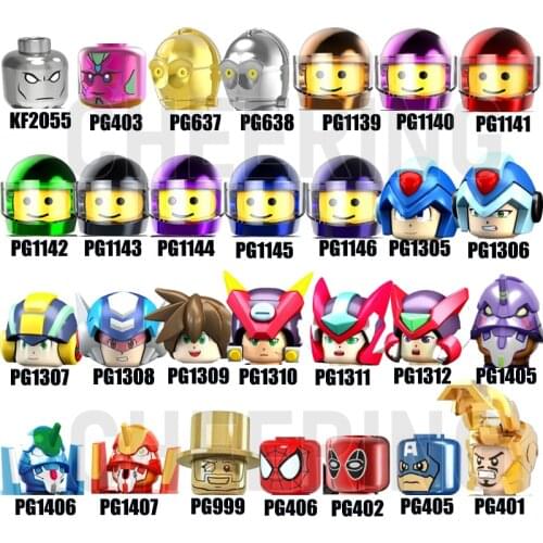 Astronaut Chromed Building Blocks Gold Man Action Figures Educational Toys For Children