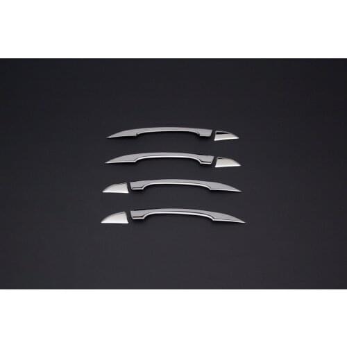 Free Shipping New Chrome Outer Door Handle Molding Trim Cover Protection Sticker Styling Accessories For Renault Megane 4 2016