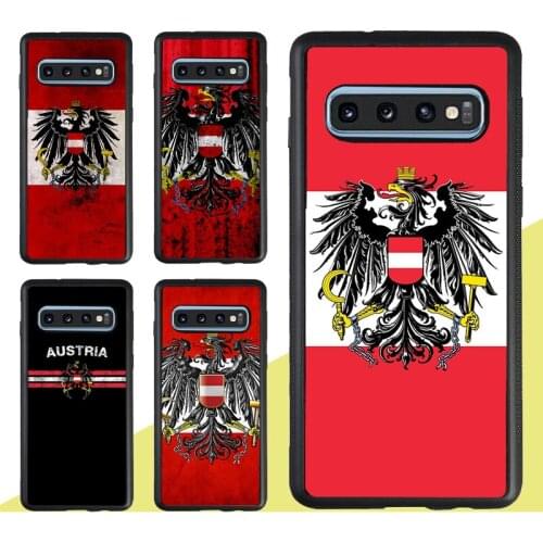 Austria Flag Case For Samsung Galaxy S20 Plus S9 S10 Note 20 Ultra A50 A70 A51 A71 A21S A20e A31 M31 M21