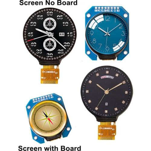 IPS 1.28 inch 12PIN SPI TFT LCD Color Round Screen GC9A01 Drive IC 240(RGB)*240