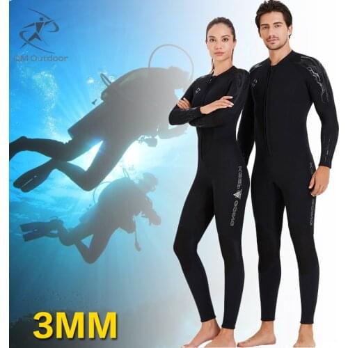 Men 3MM Neoprene Wetsuit Surfing Swimming Diving Suit Triathlon For Cold Water Scuba Snorkeling Spearfishing Jellyfish